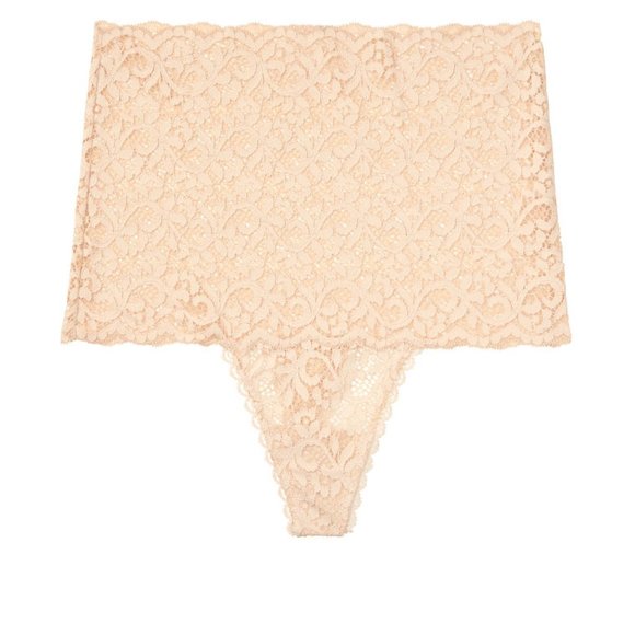 NWT VS S BODY BY VICTORIA High-Rise Thong Panty Floral Lace Sexy Romantic Panty - Picture 12 of 15